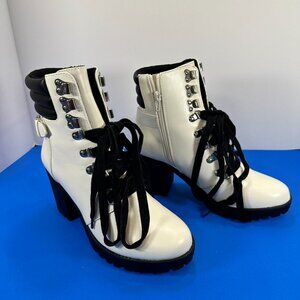 MIA New without box Women's Annamaria White FAUX Leather Boots Size 9M